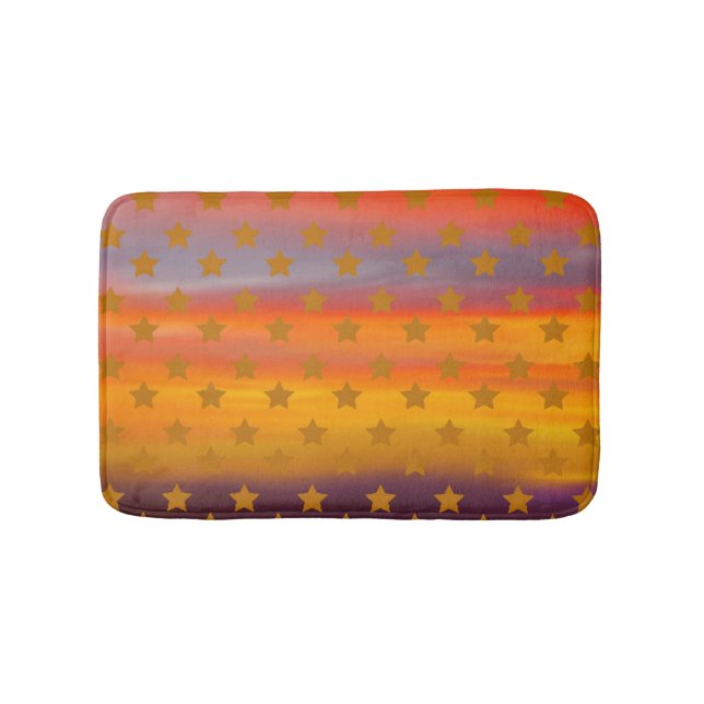 Abstrakt Art i Southwest Desert Stars och stripes  Badrumsmatta (Framsidan)