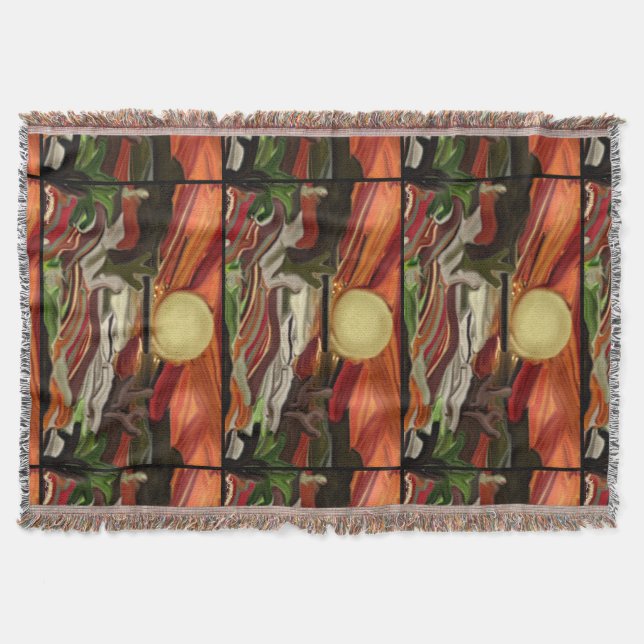 Abstrakt Art i sydvästra Himlar Filt (Framsidan)