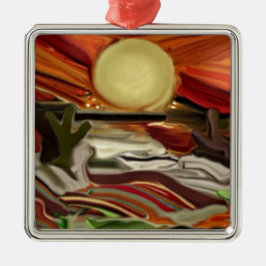 Abstrakt Art i sydvästra Himlar Julgransprydnad Metall