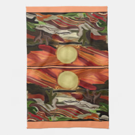 Abstrakt Art i sydvästra Himlar Kökshandduk