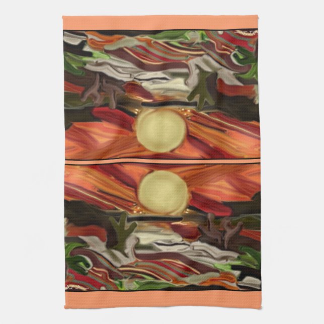 Abstrakt Art i sydvästra Himlar Kökshandduk (Vertikal)