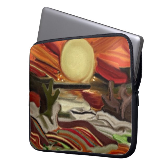 Abstrakt Art i sydvästra Himlar Laptop Sleeve (Framsidan Vänster)