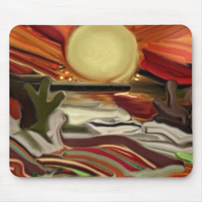 Abstrakt Art i sydvästra Himlar Musmatta (Framsidan)