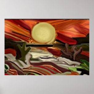 Abstrakt Art i sydvästra Himlar Poster