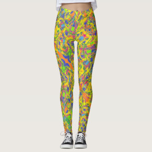 abstrakt art indisk legering leggings
