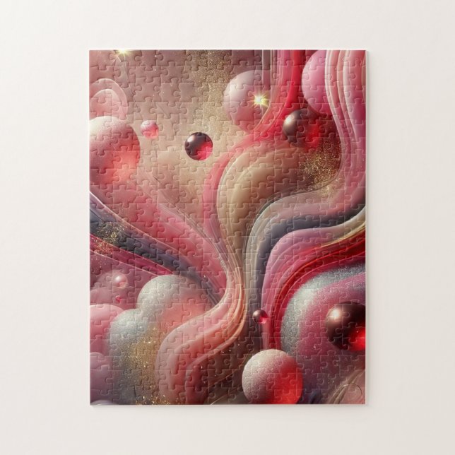 Abstrakt Art Jigszle Puzzle Pussel (Vertikal)