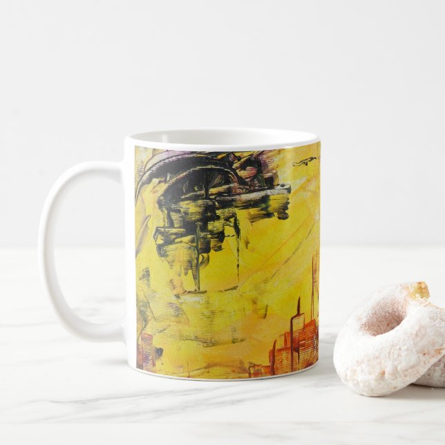 Abstrakt Art Kaffemugg (Med munk)