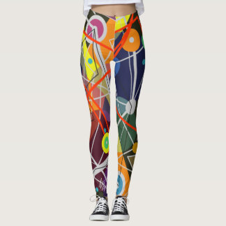 Abstrakt Art Kandinsky MidCentury Modern Stil Leggings