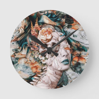 Abstrakt Art-klocka Rund Klocka