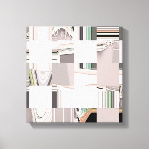 Abstrakt Art-kompilerad Canvastryck