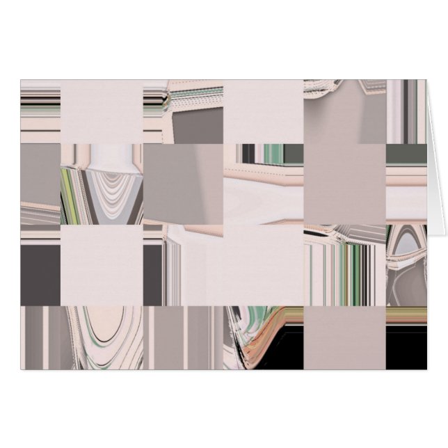 Abstrakt Art-kompilerad Hälsningskort (Framsidan Horizontal)