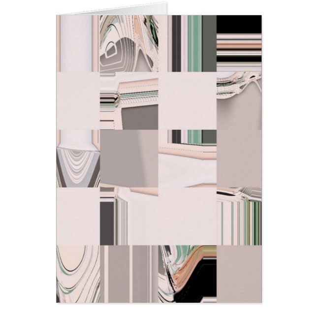 Abstrakt Art-kompilerad Hälsningskort (Framsidan)