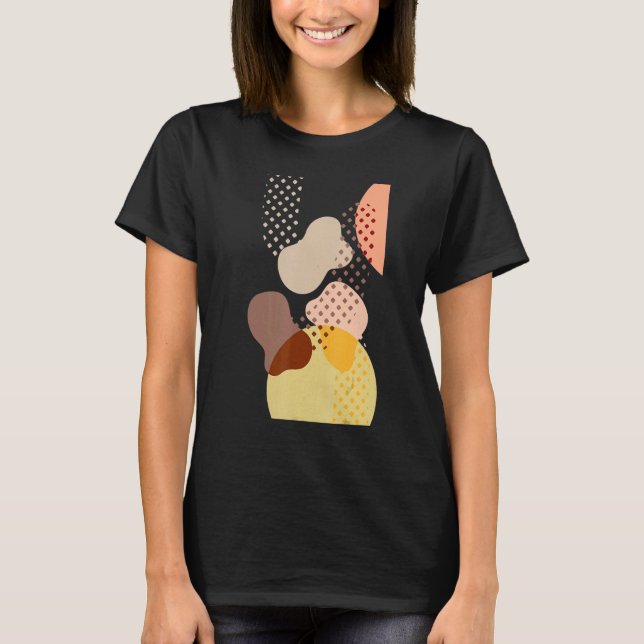 Abstrakt Art Konstnärliga, minimalistiska, moderna T Shirt (Framsida)