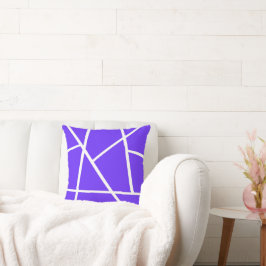Abstrakt Art Lavender Blue Lila White Minimalism Kudde