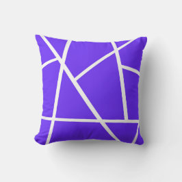 Abstrakt Art Lavender Blue Lila White Minimalism Kudde