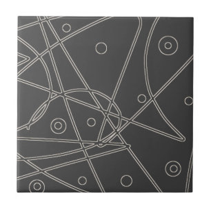 Abstrakt Art Linjer Circles minimalism Kakelplatta
