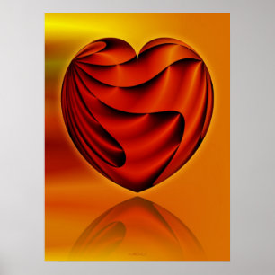 Abstrakt ART - livets hjärta Poster