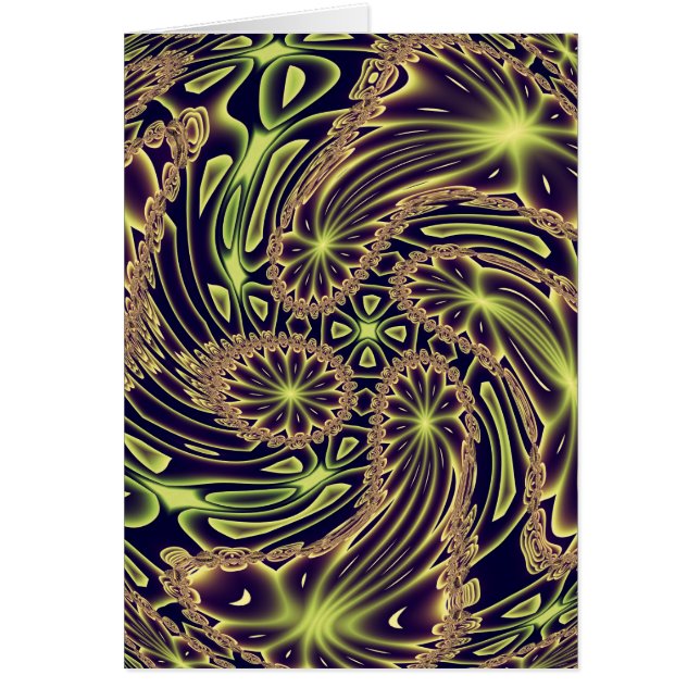 Abstrakt Art Lycklig Dance Hälsningskort (Framsidan)