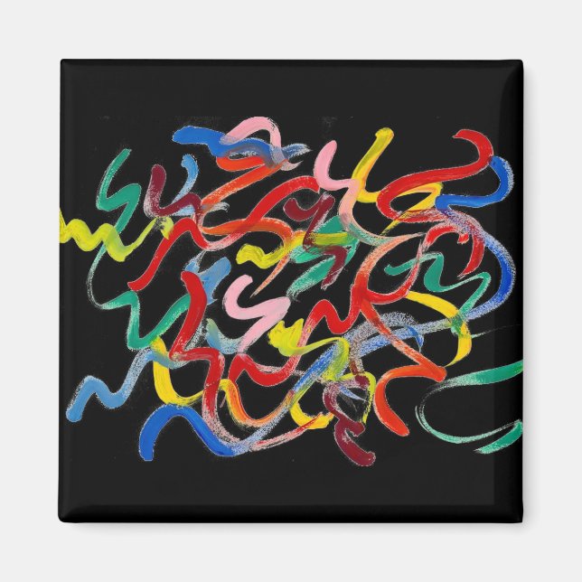 Abstrakt Art Magnet (Framsidan)