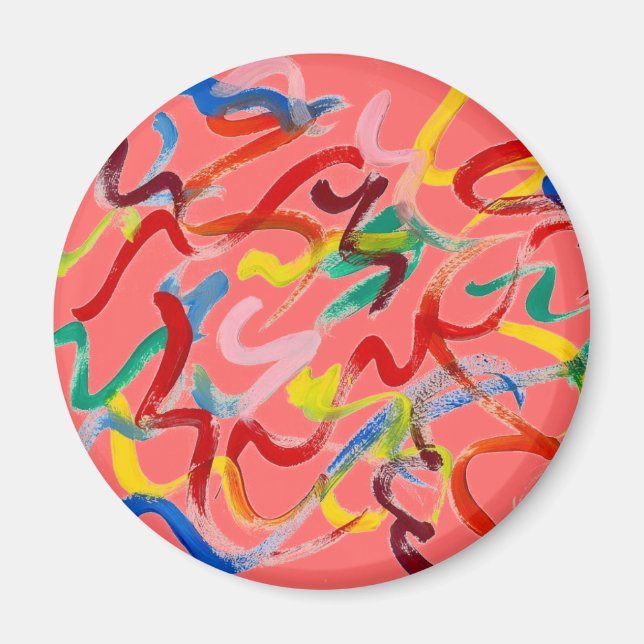 Abstrakt Art Magnet (Framsidan)