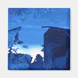 Abstrakt Art Magnet "Fryst Ridge #3"