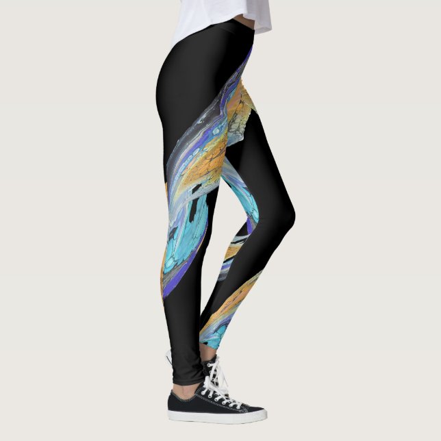 Abstrakt Art Makes for Unique Leggings (Höger)