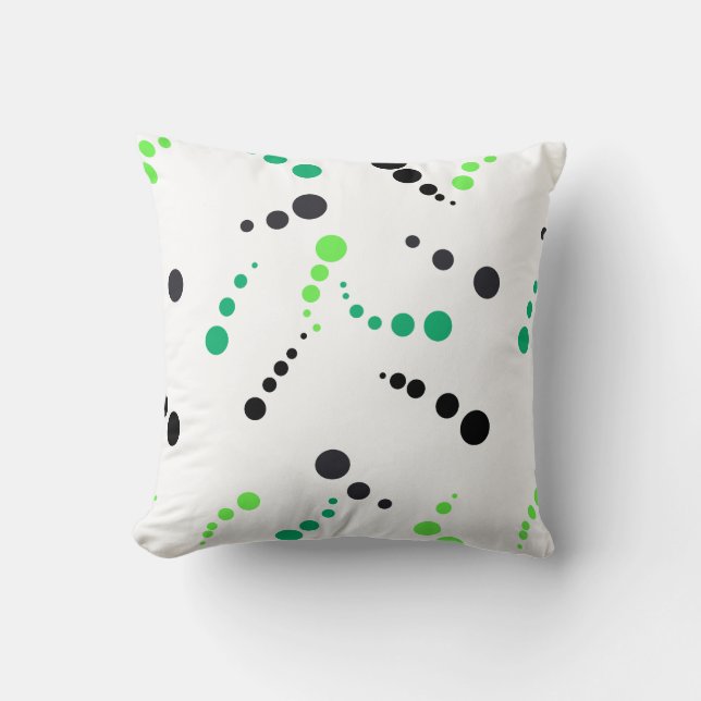 Abstrakt Art-målning av ett slags Pillow Cushion Kudde (Framsida)