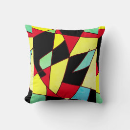 Abstrakt Art-målning av ett slags Pillow Cushion Kudde