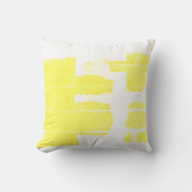 Abstrakt Art-målning av ett slags Pillow Cushion Kudde (Framsida)