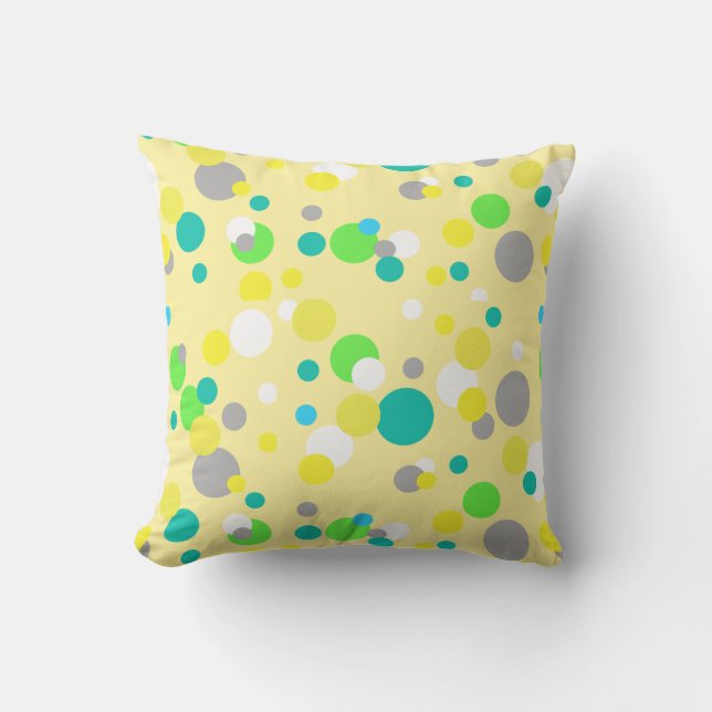 Abstrakt Art-målning av ett slags Pillow Cushion Kudde (Framsida)