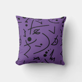 Abstrakt Art-målning av ett slags Pillow Cushion Kudde