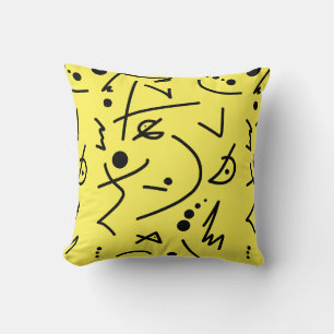 Abstrakt Art-målning av ett slags Pillow Cushion Kudde