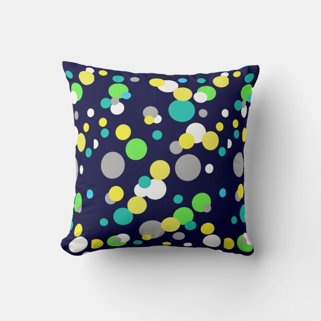 Abstrakt Art-målning av ett slags Pillow Cushion Kudde (Framsida)