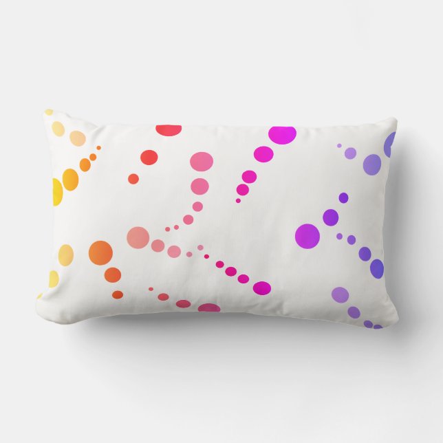 Abstrakt Art-målning av ett slags Pillow Cushion Lumbarkudde (Framsida)