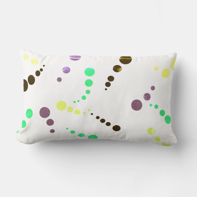 Abstrakt Art-målning av ett slags Pillow Cushion Lumbarkudde (Framsida)