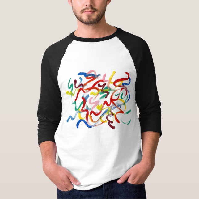 Abstrakt Art Manar Shirt Tee Shirt (Framsida)