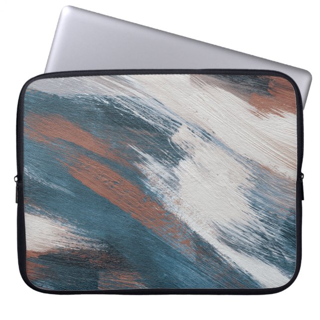 Abstrakt Art: Mångsidiga penseldrag. Laptop Fodral (Framsidan)