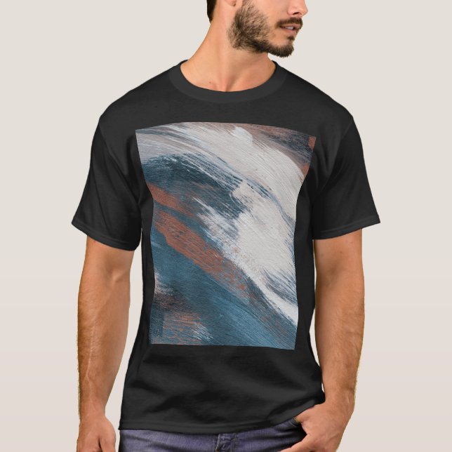 Abstrakt Art: Mångsidiga penseldrag. T Shirt (Framsida)