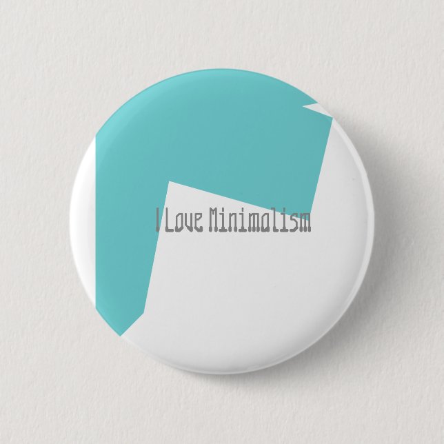 Abstrakt Art Minimalism Blue White Knapp (Framsida)