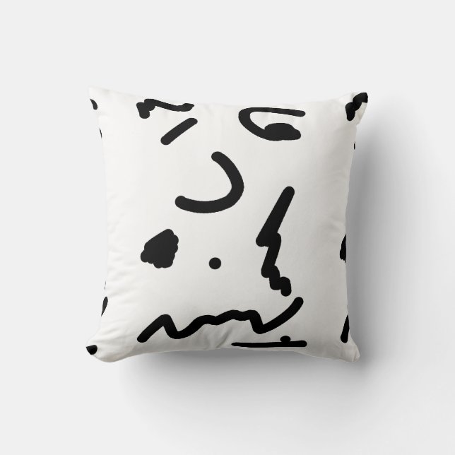 Abstrakt Art Minimalism Dekorativ kudde Cushion (Framsida)