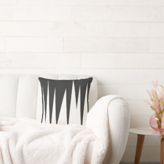 Abstrakt Art Minimalism Grått White Linjer Kudde