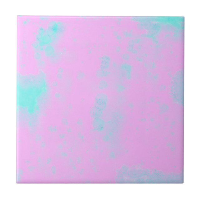 Abstrakt Art Minimalism Pastel Rosa Kakelplatta (Framsidan)
