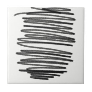 Abstrakt Art-minimalism Teckning Kakelplatta