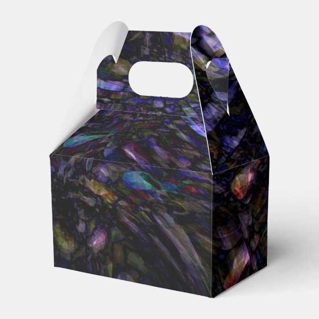 Abstrakt Art Modern Färg Stänk Konstnärliga färger Presentaskar (Framsidan Sidan)