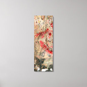 Abstrakt Art Modern Red Gult Grönt Brown Black Canvastryck