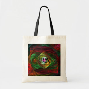 Abstrakt Art Monogram Bag för dynamiska anslutning Tygkasse