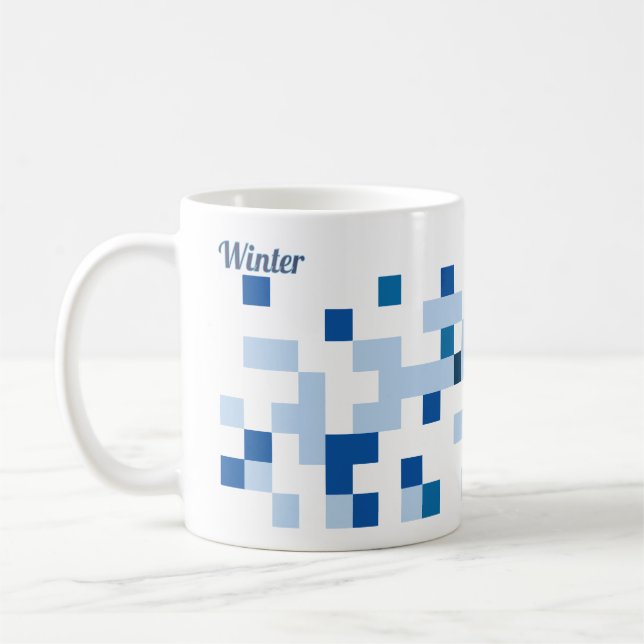 Abstrakt Art Mugg - Winter (Vänster)