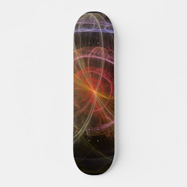 Abstrakt Art New World Skateboard Bräda 19,5 Cm (Framsida)