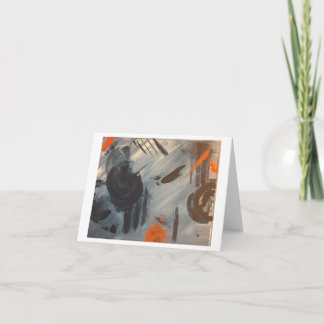 Abstrakt Art Notecard Anteckningskort