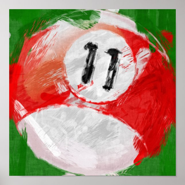 Abstrakt art. nummer 11 miljarder Boll Poster (Framsidan)